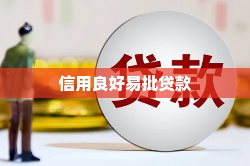 赤水信用良好易批贷款