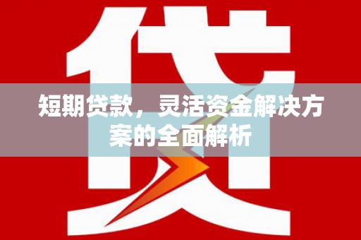 赤水短期贷款，灵活资金解决方案的全面解析