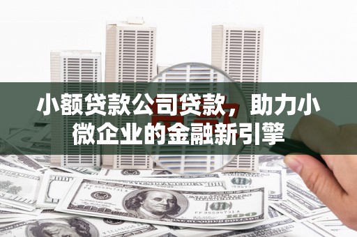 赤水小额贷款公司贷款，助力小微企业的金融新引擎