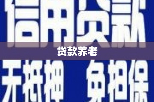 赤水贷款养老