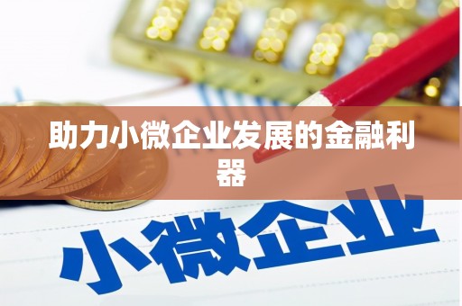 赤水助力小微企业发展的金融利器