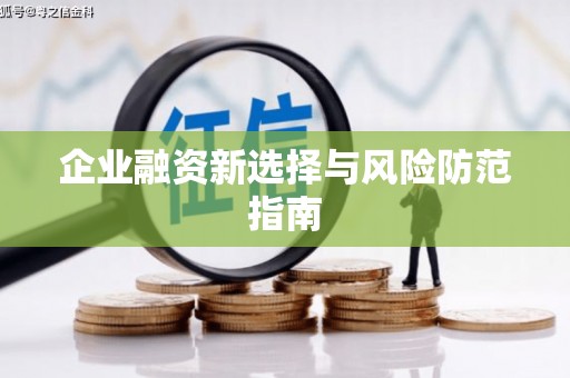 赤水企业融资新选择与风险防范指南